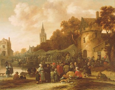 The Village Fair, 17th Century by Salomon Rombouts